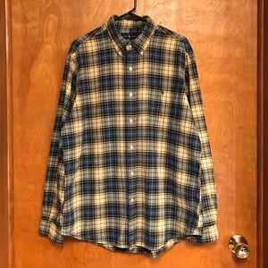 Ralph Lauren Men’s Classic Fit Casual Plaid Shirt / Front Pocket - Size XL